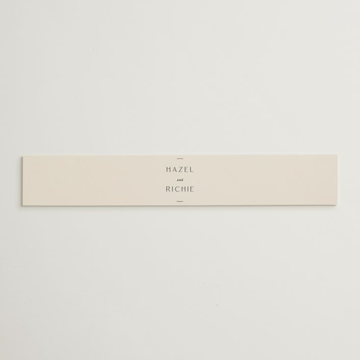 "Walnut" - Belly Bands in Linen by Blustery August - Assembled with Invitation