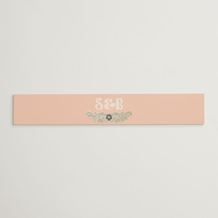 "Nouveau Frame" - Belly Bands in Sage by GeekInk Design - Assembled with Invitation