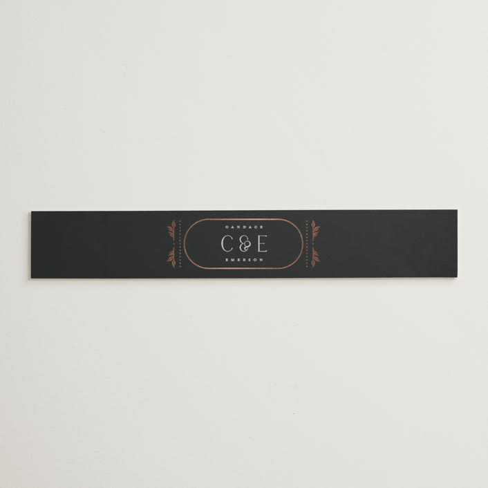 "Gilded nouveau frame" - Belly Bands in Onyx by Ana de Sousa - Assembled with Invitation