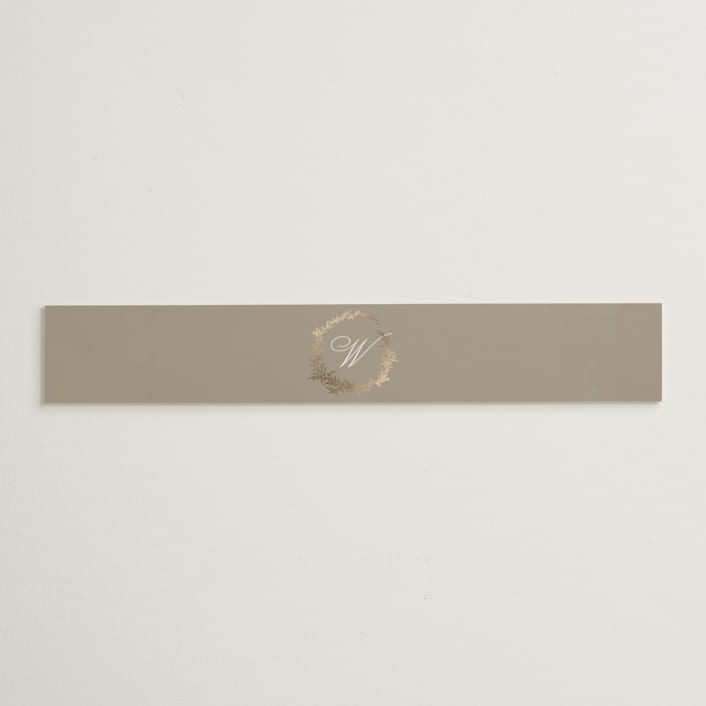 "Romantic Wreath" - Belly Bands in Chantilly by Wildfield Paper Co - Assembled with Invitation