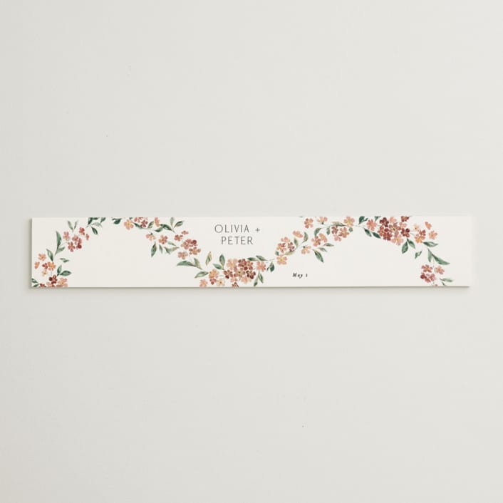 "Sweeping Vine" - Belly Bands in Dusty Rose by Itsy Belle Studio - Assembled with Invitation