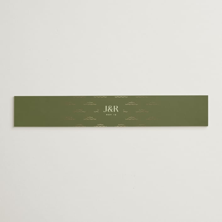 "News!" - Belly Bands in Kiwi by Claudia Orengo - Assembled with Invitation