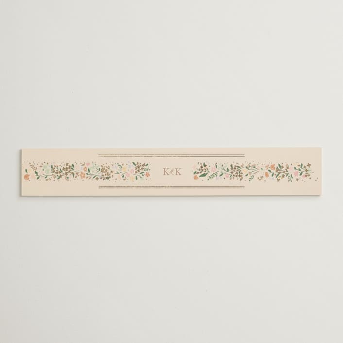 "Esther's garden" - Belly Bands in Ivory by Jennifer Wick - Assembled with Invitation