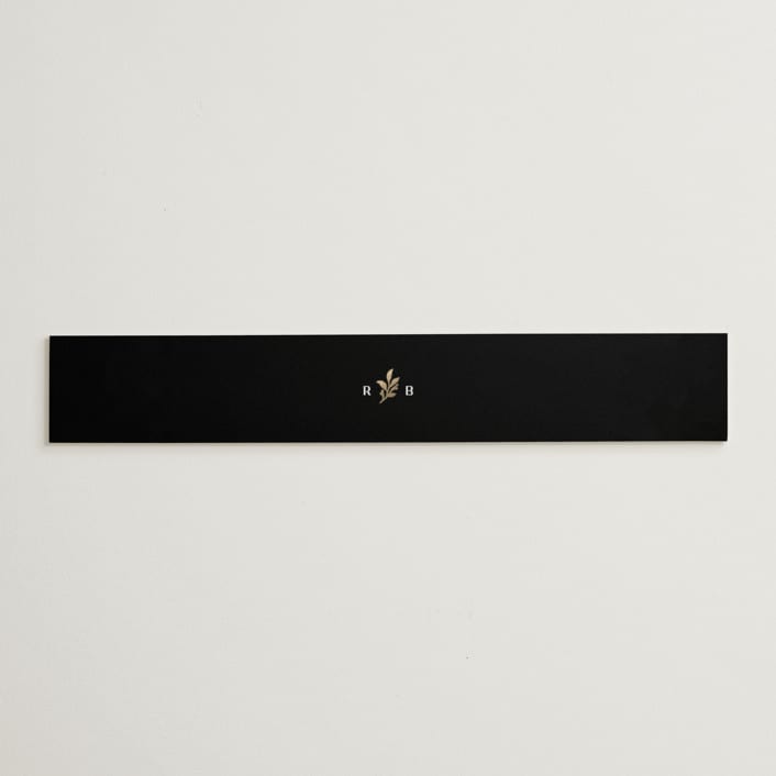 "Petite Sprig" - Belly Bands in Black Dahlia by Olivia Raufman - Assembled with Invitation