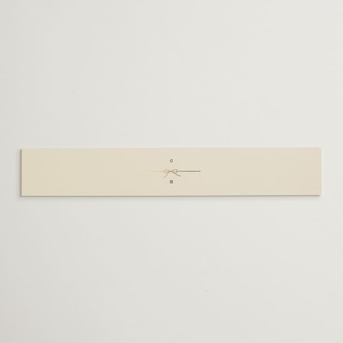 "Bow Tie" - Belly Bands in Ivory by Baumbirdy - Assembled with Invitation