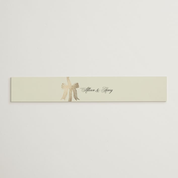 "All Tied Up" - Belly Bands in Champagne by Chris Griffith - Assembled with Invitation