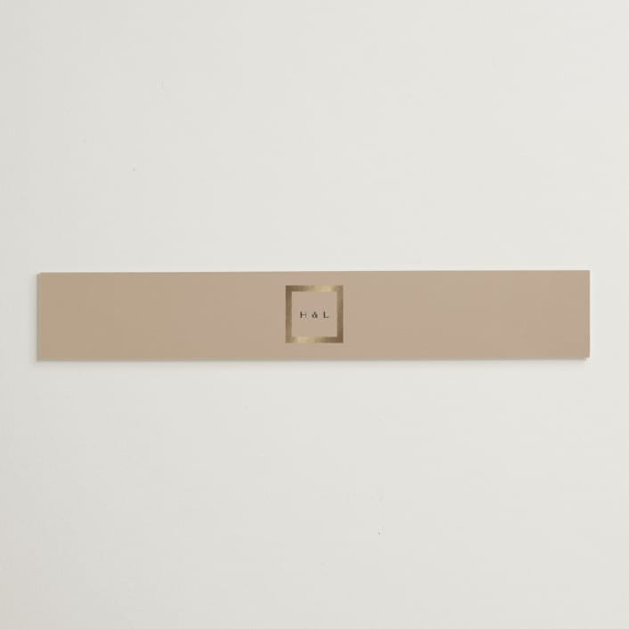 "Framed Photo" - Belly Bands in Latte by Stacy Maalouf - Assembled with Invitation