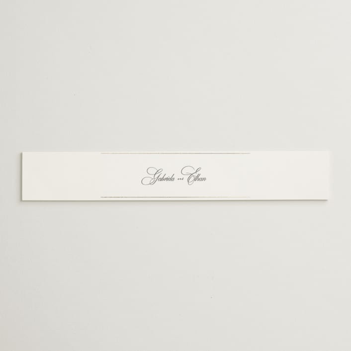 "Here With You" - Belly Bands in Classic Bride by Design Lotus - Assembled with Invitation