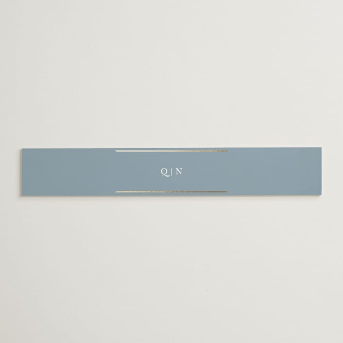 "Elegant bevel" - Belly Bands in Dusty Blue by Stacey Meacham - Assembled with Invitation
