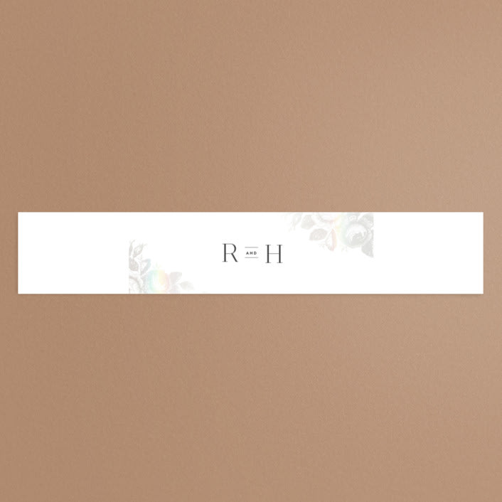"Beloved" - Gloss-Press® Belly Bands in Snow by Design Lotus - Assembled with Invitation