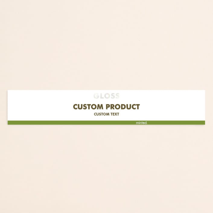 "Landscape" - Gloss-Press® Belly Bands in Iridescent Pearl by Minted - Assembled with Invitation