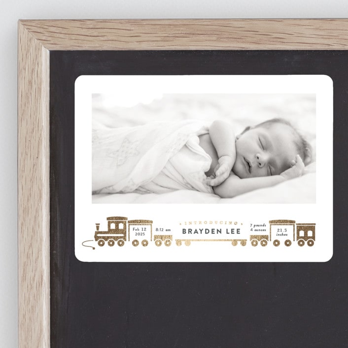 "welcome aboard!" - Birth Announcements in Chalk by Rebecca Durflinger - Front