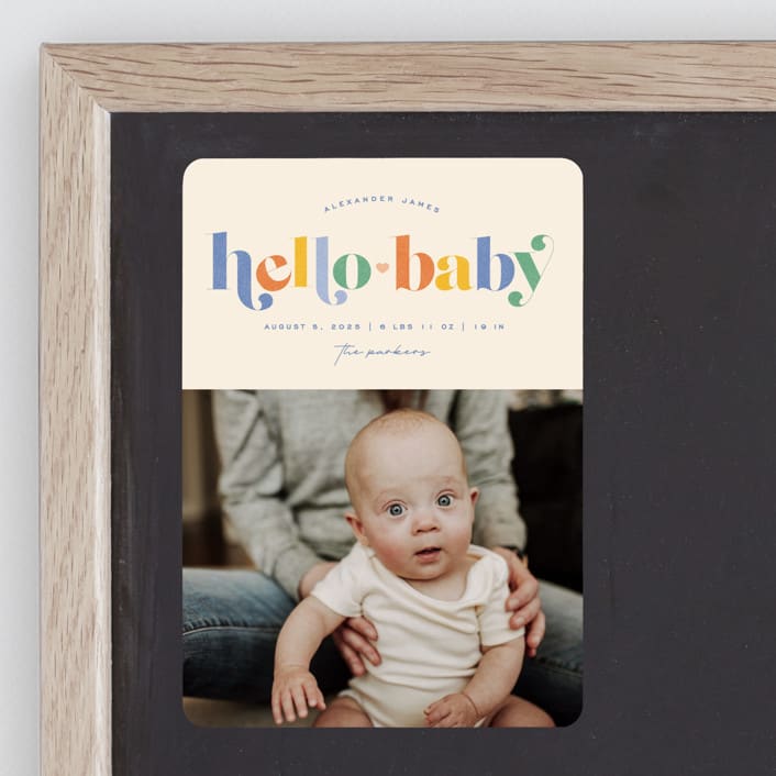 "Hello Sweet baby" - Birth Announcements in Bluebird by Jessica Corliss - Front