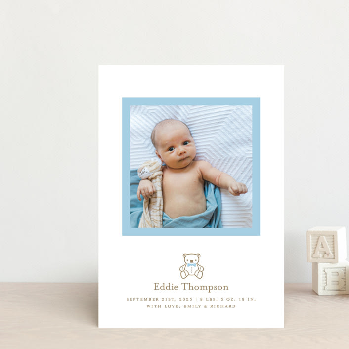 "Teddy" - Birth Announcements in Baby by mo kelley - Front
