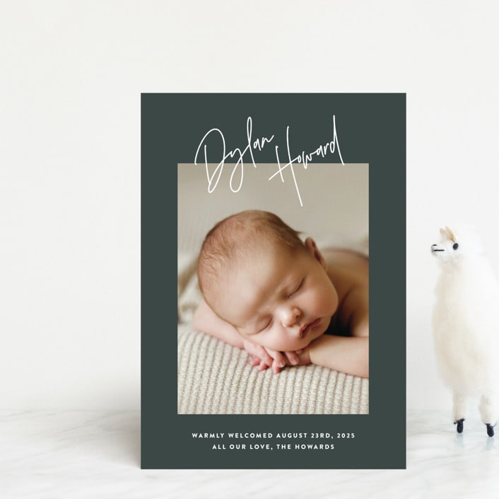 "headline" - Birth Announcements in Hunter by JoAnn Jinks - Front