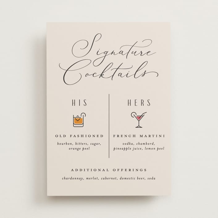 "Classic Cocktails" - Bar Signs in Cosmo by Erica Krystek - Front