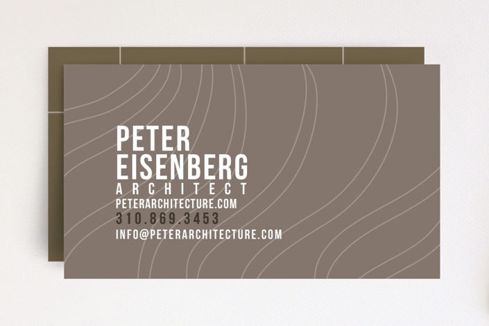 "Organic + Geometric" - Business Cards in Cocoa by chocomocacino - Front