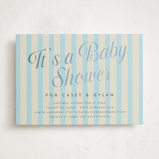 "Soda Shoppe" - Baby Shower Invitations in Cream Soda by Morgan Kendall - Front