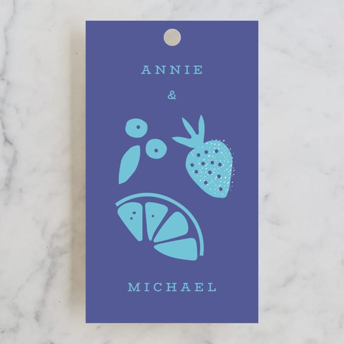 "I Do BBQ" - Bridal Shower Favor Tags in Ice by Corinne Malesic - Front