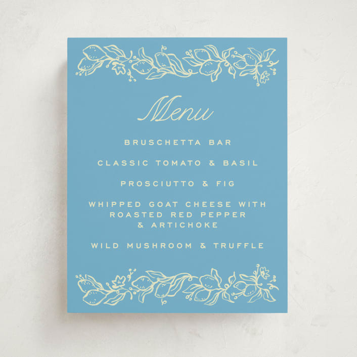 "Ciao Baby" - Baby Shower Bar Signs in Lemonade by Pati Cascino - Front