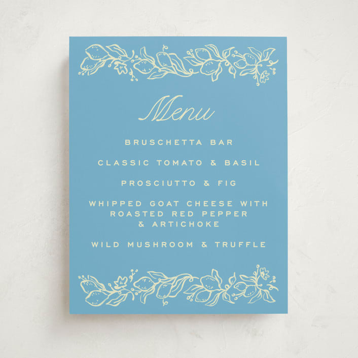 "Ciao Baby" - Baby Shower Bar Signs in Lemonade by Pati Cascino - Front
