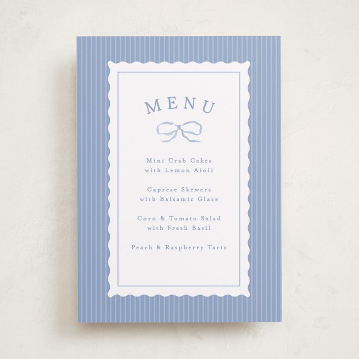 "Dorothy" - Baby Shower Bar Signs in Cornflower by Erin L. Wilson - Front