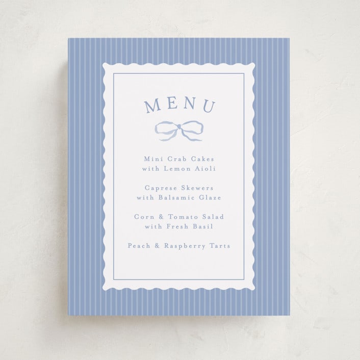 "Dorothy" - Baby Shower Bar Signs in Cornflower by Erin L. Wilson - Front