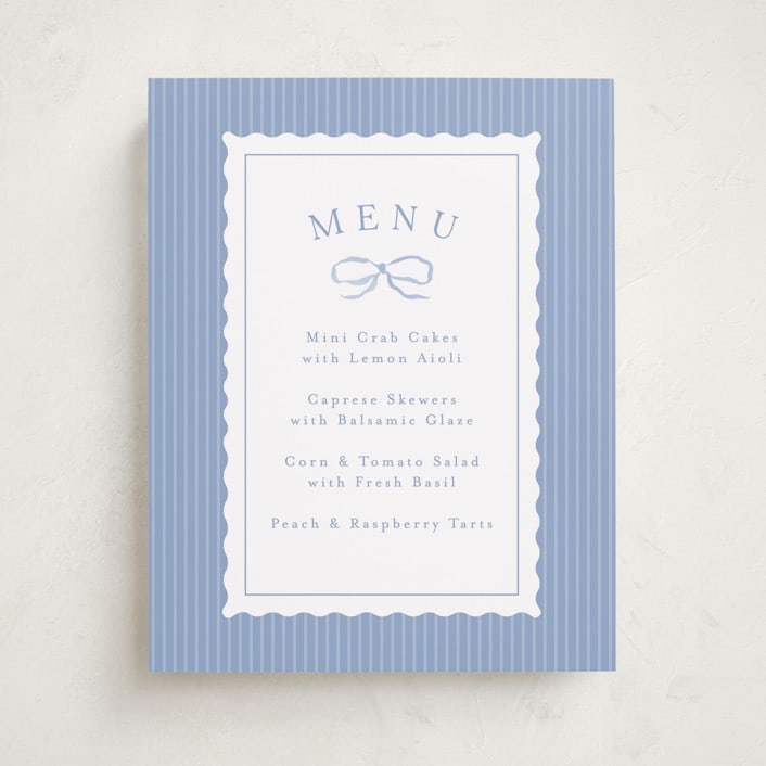 "Dorothy" - Baby Shower Bar Signs in Cornflower by Erin L. Wilson - Front