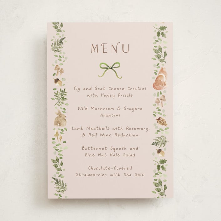 "Forest Baby Shower" - Baby Shower Bar Signs in Sand by frau brandt - Front