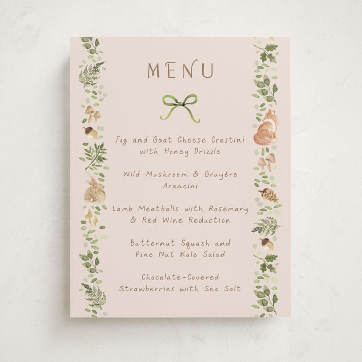 "Forest Baby Shower" - Baby Shower Bar Signs in Sand by frau brandt - Front