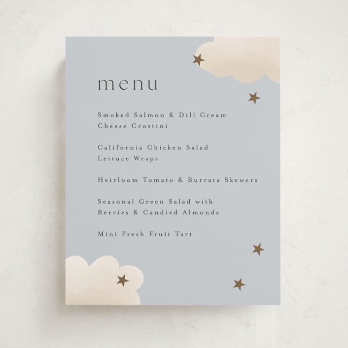 "Twinkle Twinkle" - Baby Shower Bar Signs in Sky by Joyce Pinheiro - Front