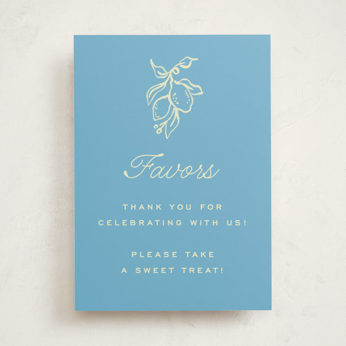 "Ciao Baby" - Baby Shower Party Signs in Lemonade by Pati Cascino - Front