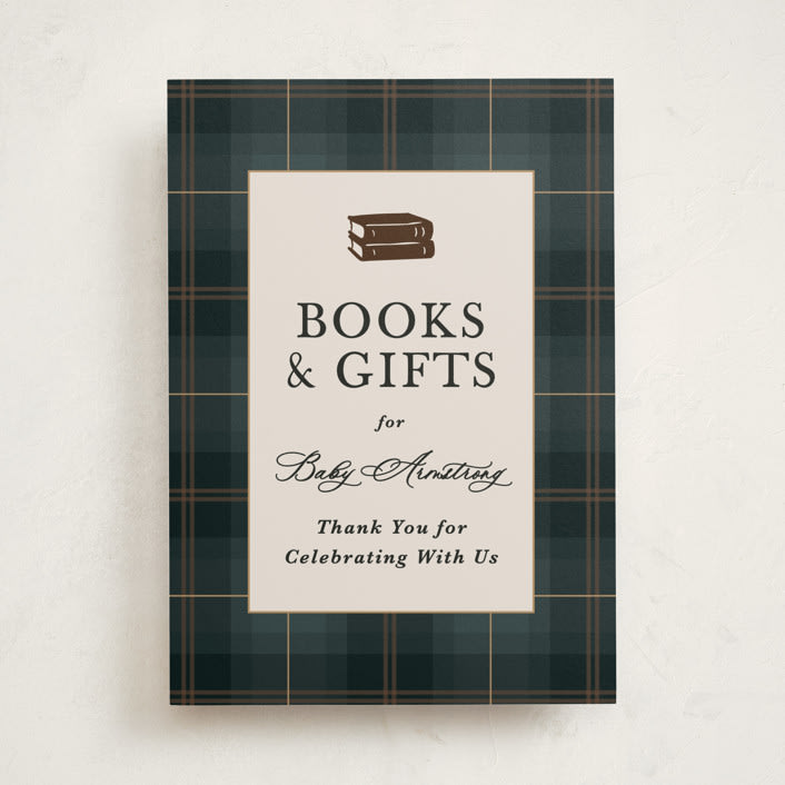 "Wesley" - Baby Shower Party Signs in Juniper by Kate Ahn - Front