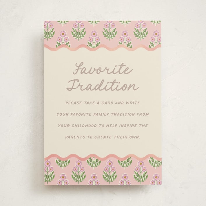 "Botanical maximalism" - Baby Shower Party Signs in Poppy by Creo Study - Front