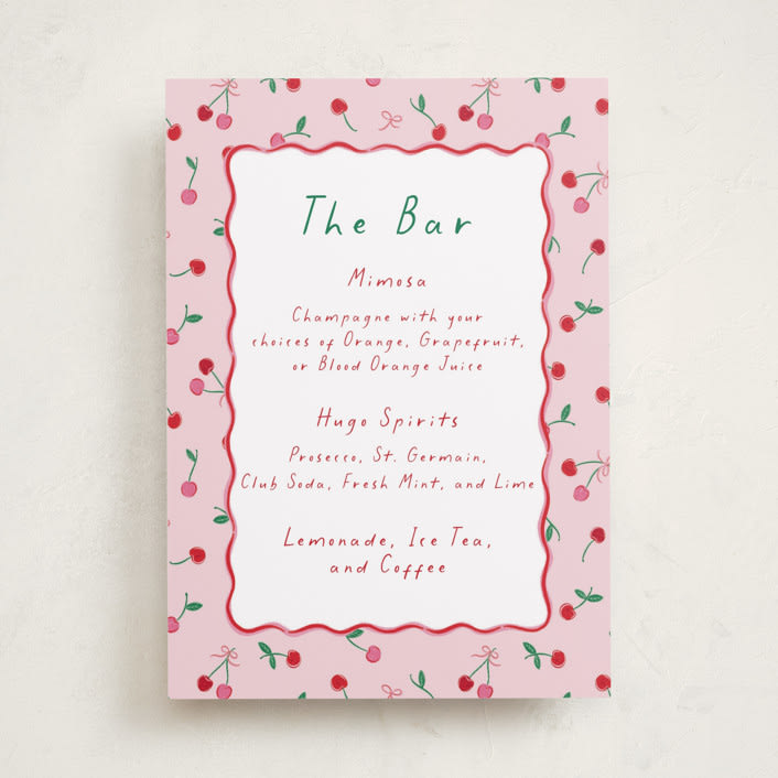 "Cherry Sweet" - Baby Shower Party Signs in Cherry Pie by Erin German - Front