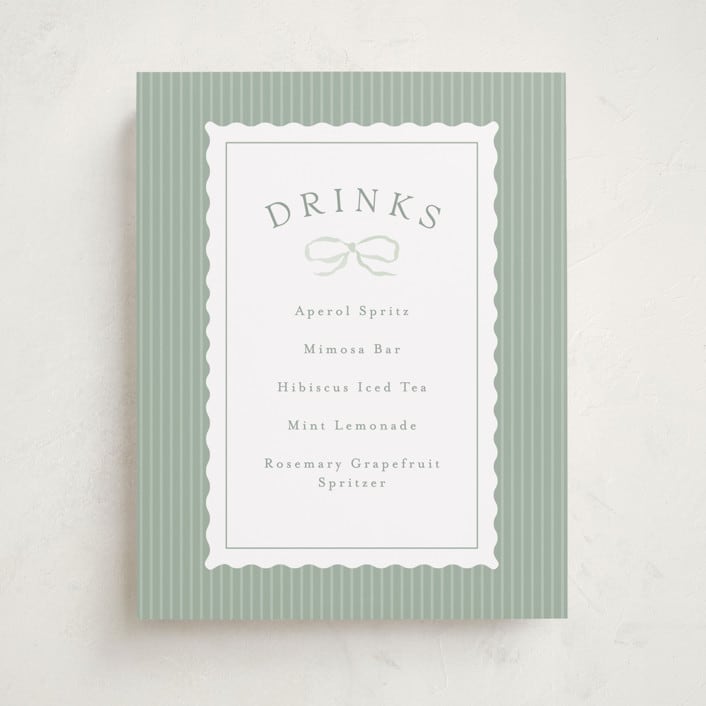 "Dorothy" - Baby Shower Party Signs in Cornflower by Erin L. Wilson - Front