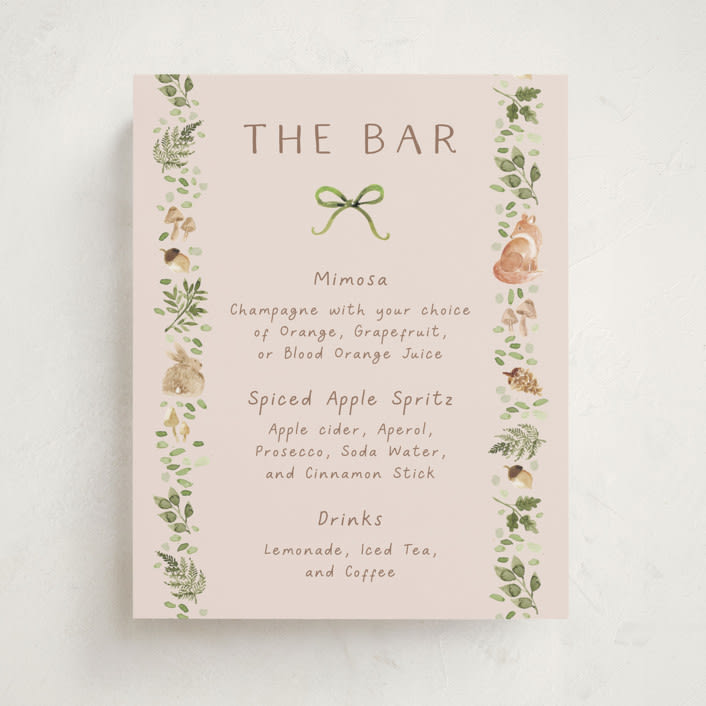 "Forest Baby Shower" - Baby Shower Party Signs in Sand by frau brandt - Front