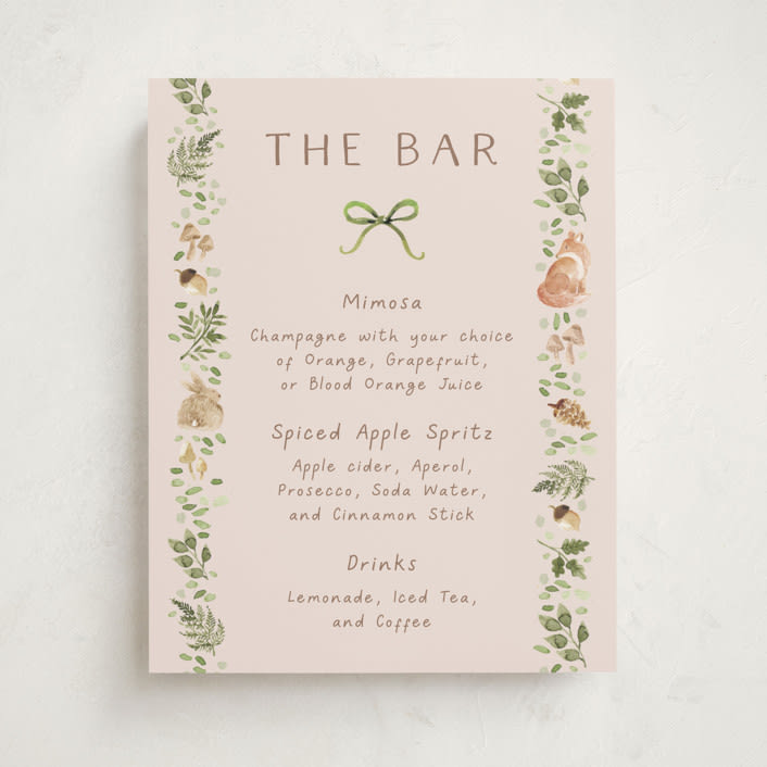 "Forest Baby Shower" - Baby Shower Party Signs in Sand by frau brandt - Front