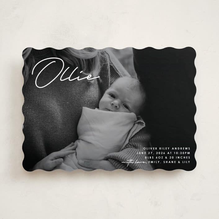 "That's My Name" - Birth Announcements in Cloud by Brandy Folse - Front