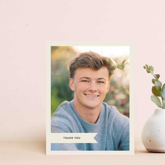 "Subtle Bookmark" - Personalized Stationery in Ivory by Poised Avenue - Front