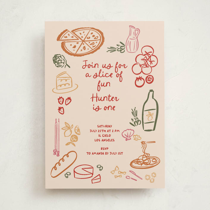 "That's Amore." - Children's Birthday Party Invitations in Chili Pepper by Jenna Holcomb - Front