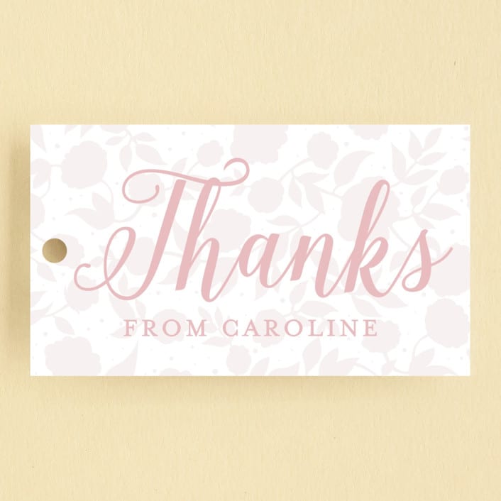 "sweet bloooms" - Children's Birthday Party Favor Tags in Cupcake by Erin Deegan - Front