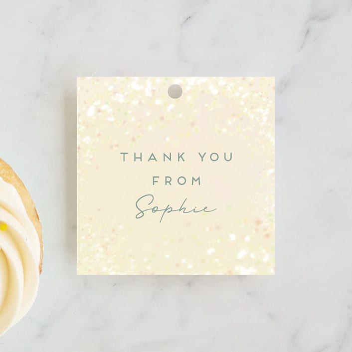 "Disney's Tinkerbell Fairy Dust" - Children's Birthday Party Favor Tags in Pixie by Heather Cairl - Front