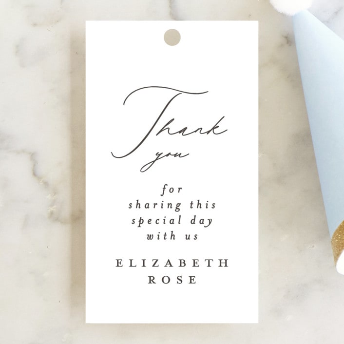 "simple cross" - Children's Birthday Party Favor Tags in Cloud by Phrosné Barwood - Front