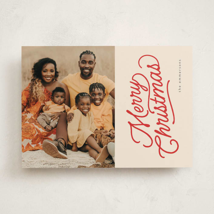 "retro vintage holiday" - Holiday Cards in Cherry by BR Designs - Front