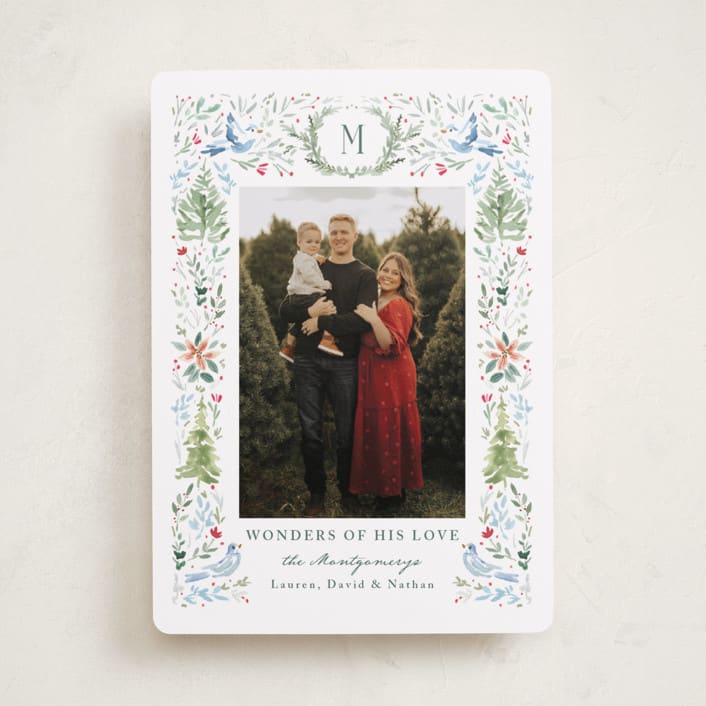 "Wonders of Nature" - Holiday Cards in Wreath by Petra Kern - Front