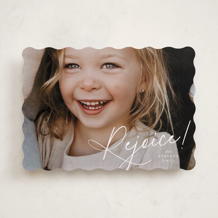 "Joyful Expression" - Holiday Cards in Snow by Leia Matt - Front