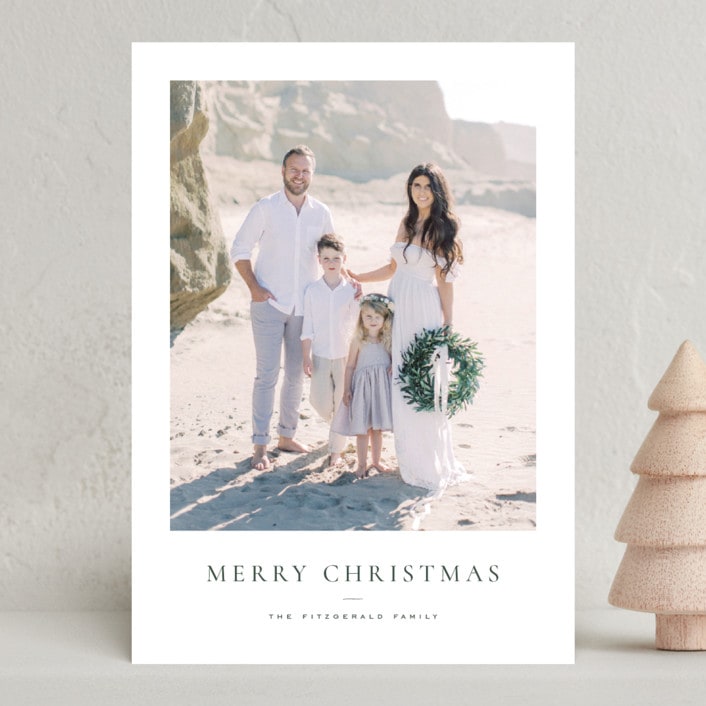 "Daisies" - Holiday Cards in Pine by Wildfield Paper Co - Front