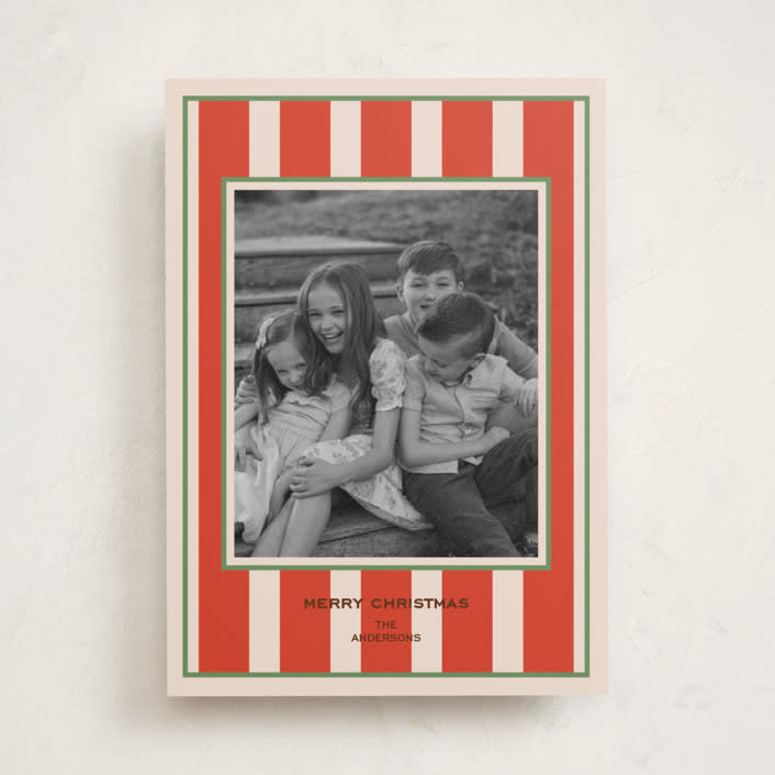 "Regent" - Holiday Cards in Rouge by Annie Shapiro - Front
