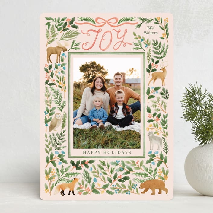 "wild forest" - Holiday Cards in Leaf by Elly - Front